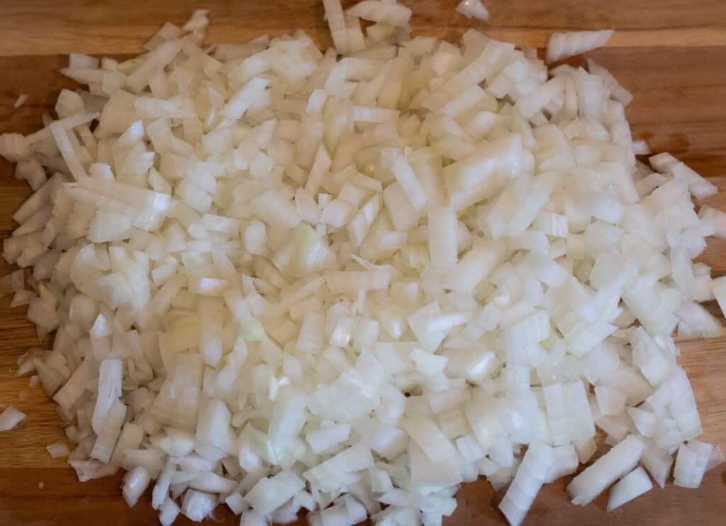 Chopped onions