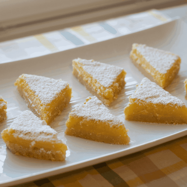 Tray of lemon bars
