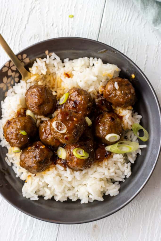 Sweet and Spicy Meatballs - This Home Kitchen