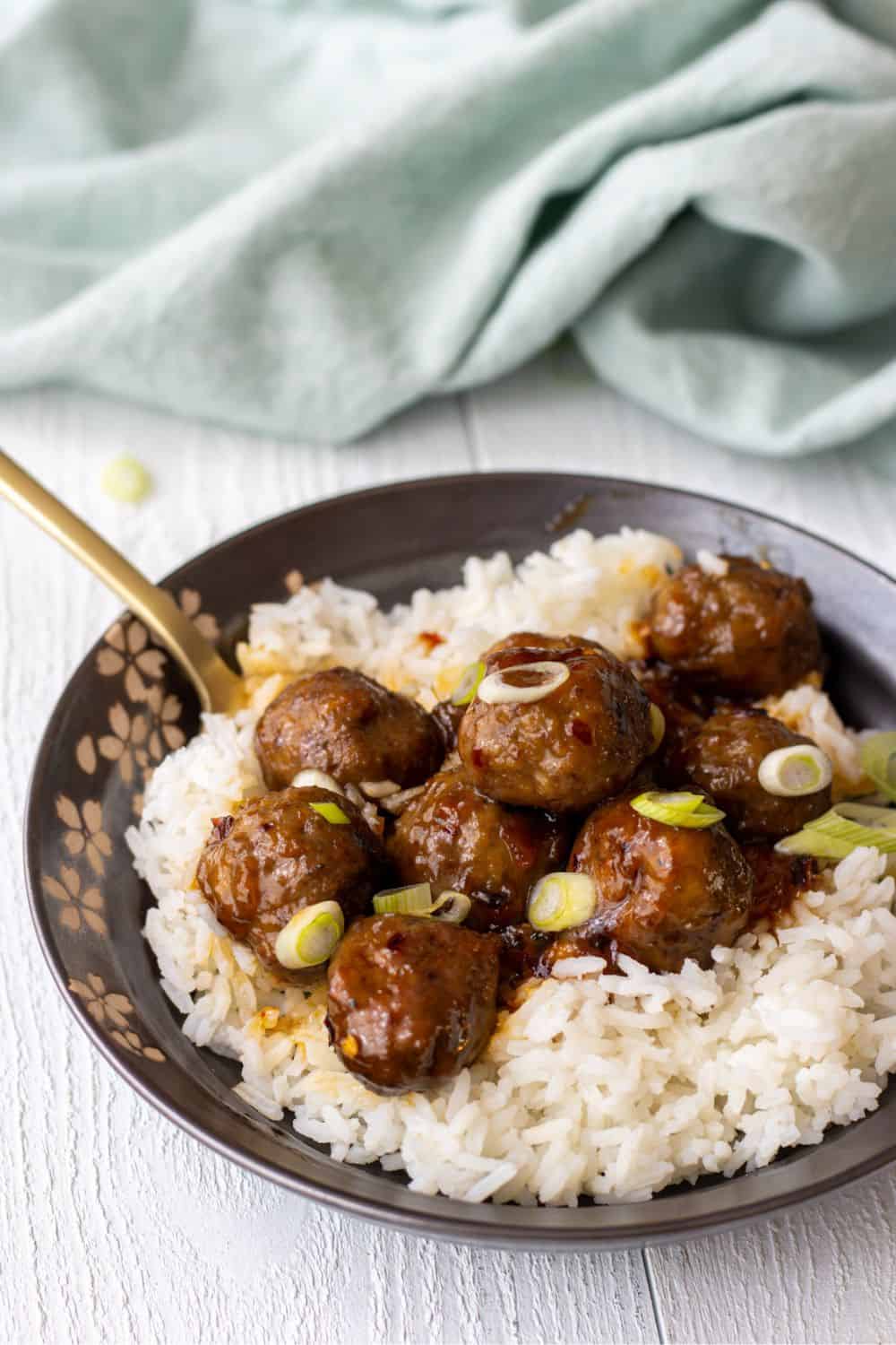 Sweet and Spicy Meatballs - This Home Kitchen