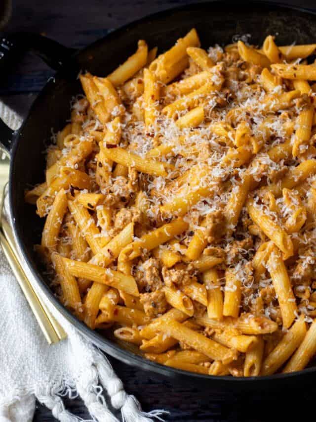Pasta with Spicy Italian Sausage