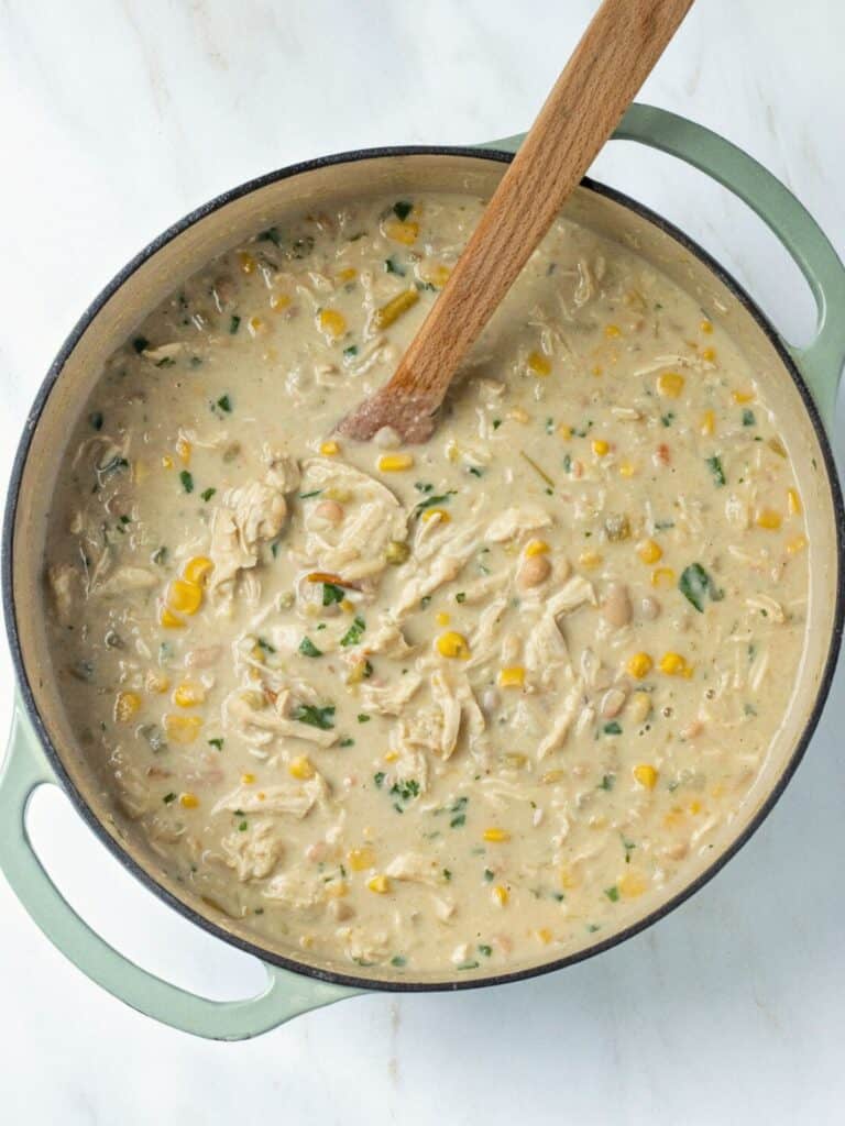 Creamy White Chicken Chili - This Home Kitchen